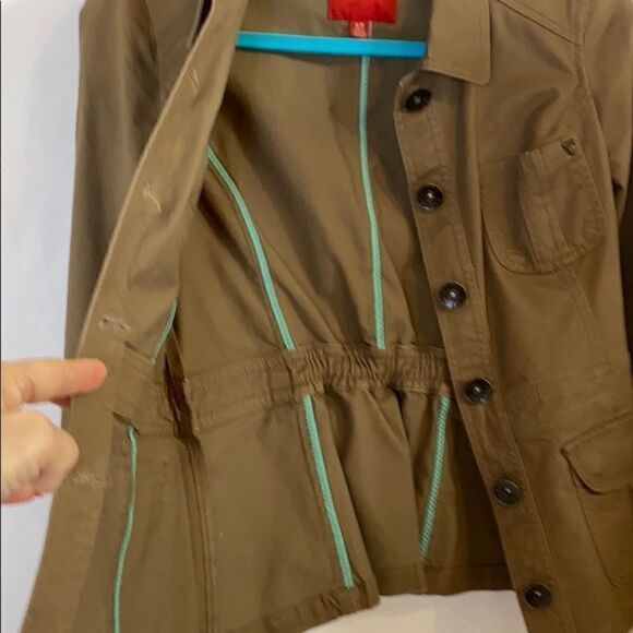 Guess Brown Denim Jean Utility Jacket with Pockets Size S - Picture 13 of 13